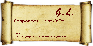 Gasparecz Lestár névjegykártya